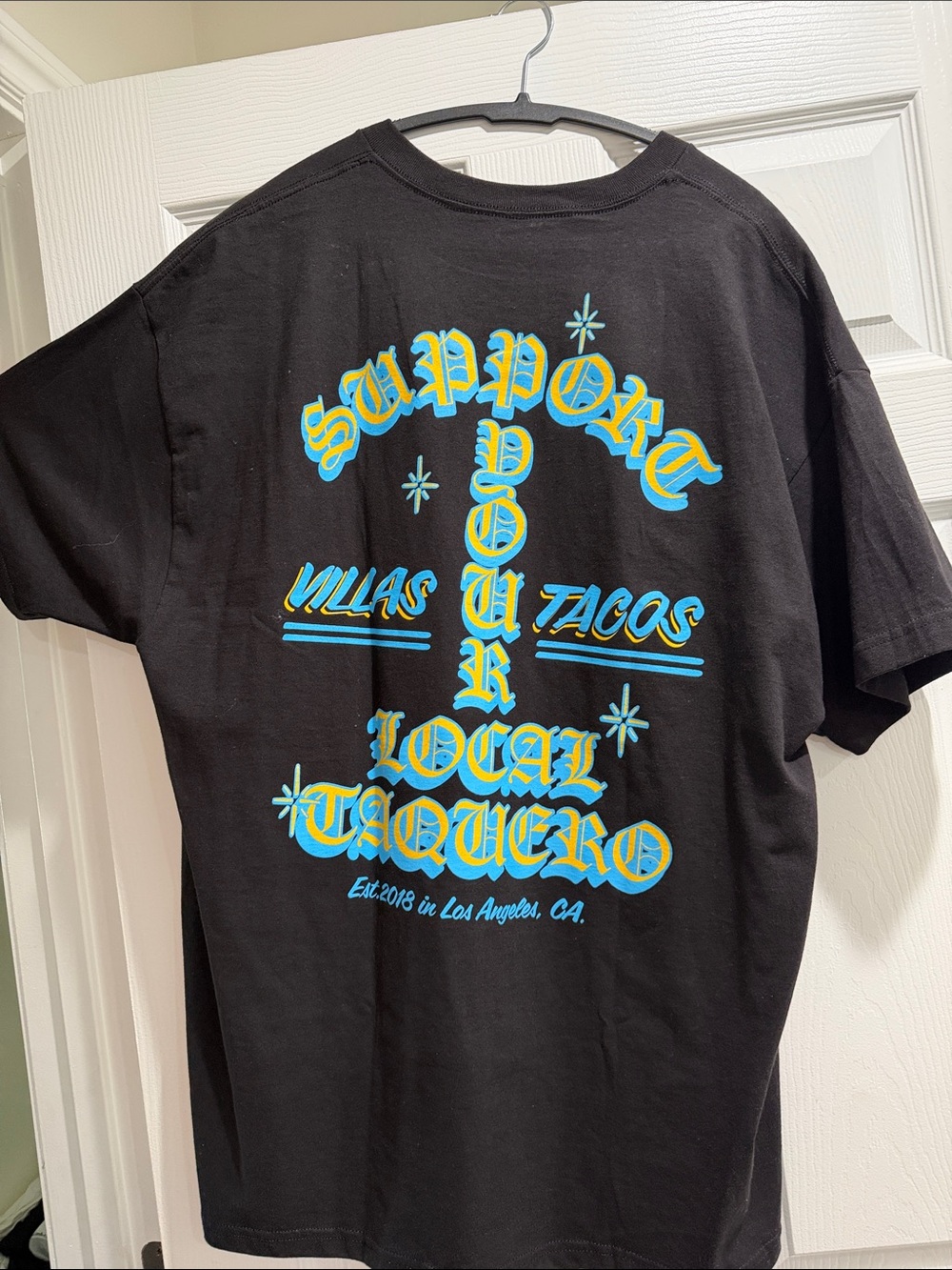 Support Your Local Taquero Black Graphic Tee